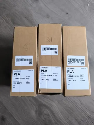 3x Filamento PLA ANYCUBIC Rosa 1kg