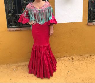 Vestido Gitana/Flamenca frambuesa