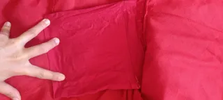 Traje de flamenca rojo con volantes