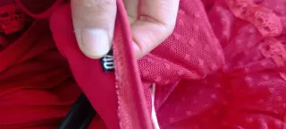 Traje de flamenca rojo con volantes