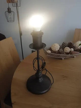 Pie de lámpara vintage años 70