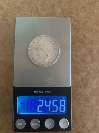 Moneda 5 Pesetas Alfonso XIII 1893