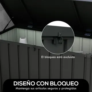 Baúl Almacenaje Exterior Ruedas Acero