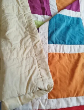 Colcha Rellena Cama Matrimonio Multicolor