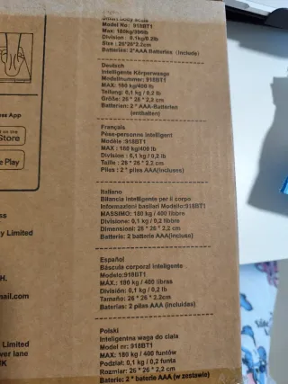 Báscula Inteligente HF Fitness