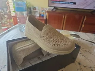 Zapatos planos beige mujer talla 39