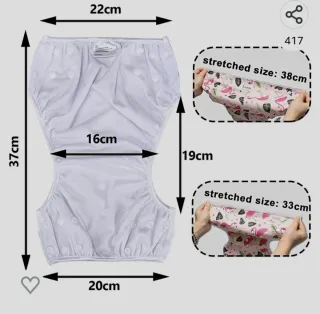 Costumi pannolino lavabili fantasia mare
