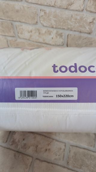 Todocama - Edredón/Relleno nórdico de Fibra