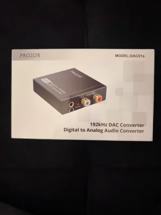 PROZOR Convertidor Audio Digital a Analógico 192kH