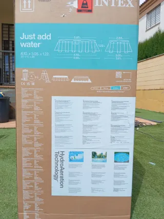 Piscina INTEX Prism Frame Oval 6.10x3.05x1.22m