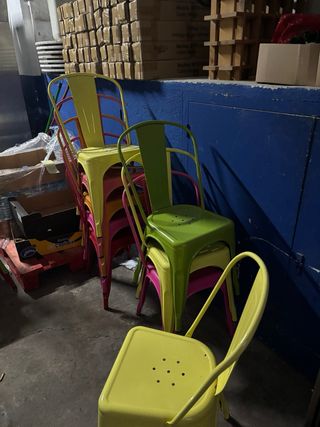 Sillas metálicas estilo Tolix - Varios colores