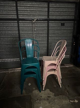 Sillas metálicas estilo Tolix - Varios colores