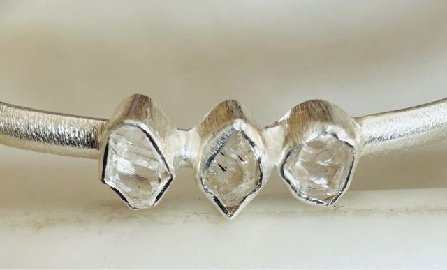 Pulsera Plata 925 Cuarzo Herkimer