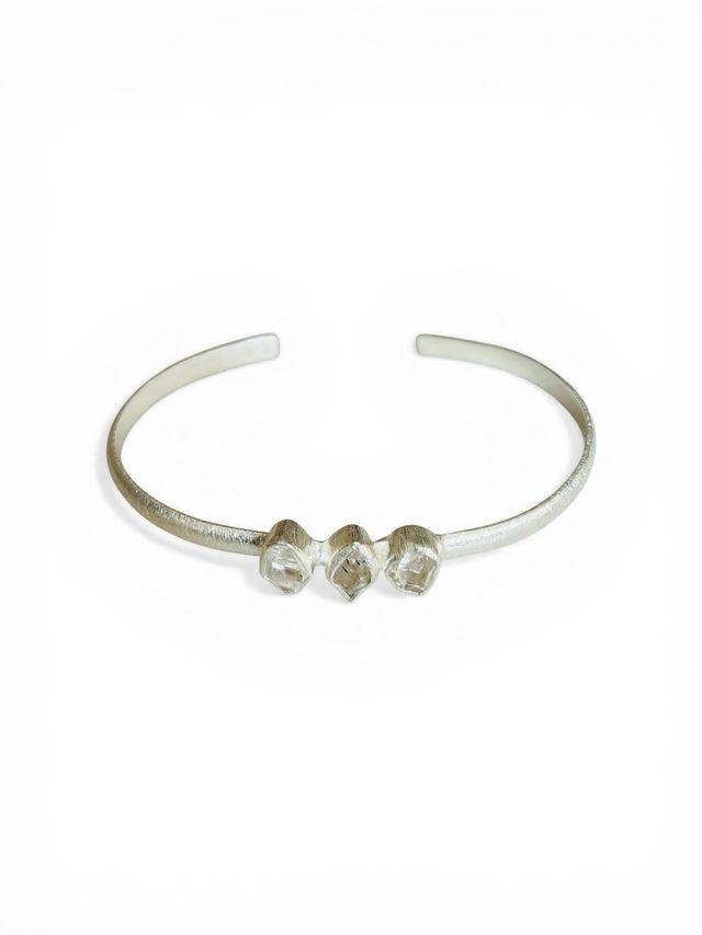 Pulsera Plata 925 Cuarzo Herkimer