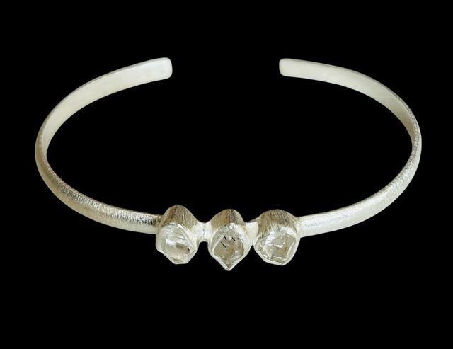 Pulsera Plata 925 Cuarzo Herkimer