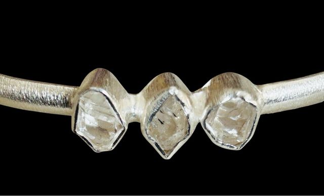 Pulsera Plata 925 Cuarzo Herkimer