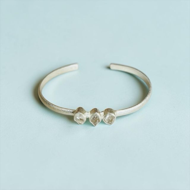 Pulsera Plata 925 Cuarzo Herkimer