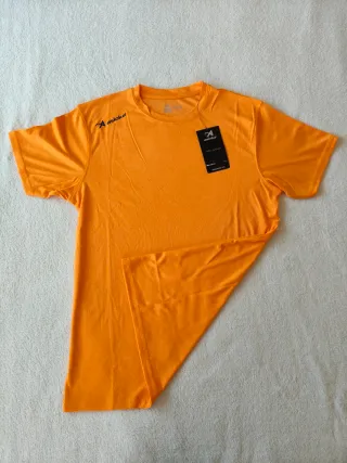 Camiseta deportiva naranja hombre talla S