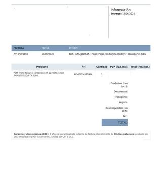 PC Gamer Nexon-11 Intel i7-12700KF 32GB RAM 1TBSSD