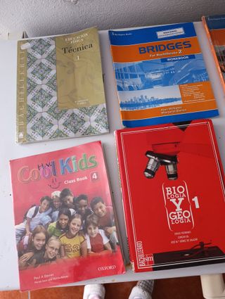 Libros de texto de distintas asignaturas
