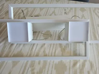 Lámpara colgante moderna blanca