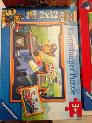 Lote Puzzles Infantiles Disney y Paw Patrol