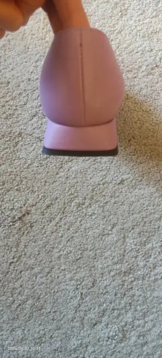 Scarpe ballerine lilla fibbia oro misura 41