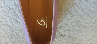 Scarpe ballerine lilla fibbia oro misura 41