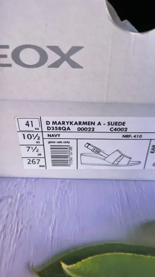 Sandalias Geox Talla 41 Azul marino