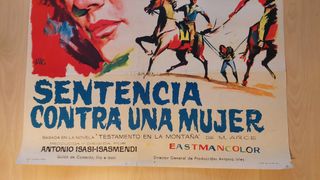 Cartel original Sentencia contra una mujer (1960)