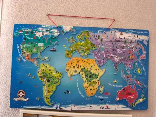 Mappe del Mondo e dell'Europa Magneti Educativi