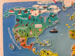 Mappe del Mondo e dell'Europa Magneti Educativi