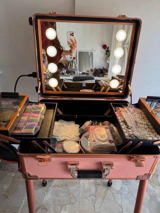 Maletín Maquillaje Profesional con Luces LED