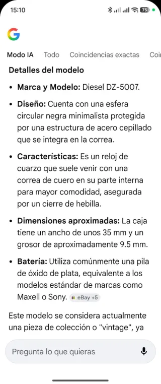 Reloj Diesel Edition.