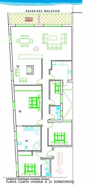 Piso en venta en Playa de Garrucha en Garrucha