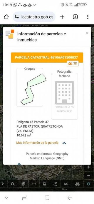 Solar en venta en Quatretonda