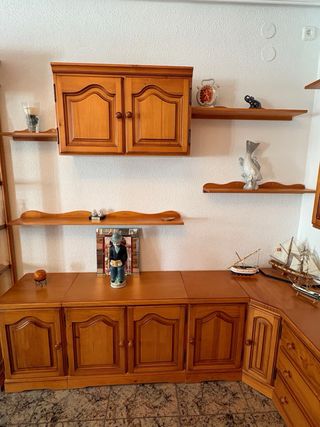 Conjunto Mueble Comedor Madera Maciza