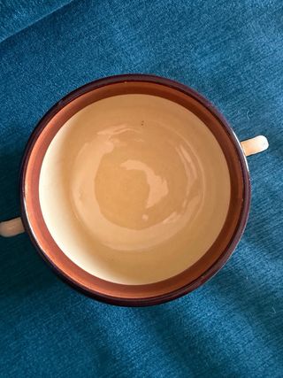 Tazas y platos de cerámica pintados 6 tzas y 6 pla