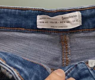 Pantalón vaquero mujer tiro alto