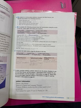 Cambridge English for Nursing