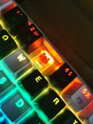 Teclado Mecánico LEAVEN Negro/Blanco