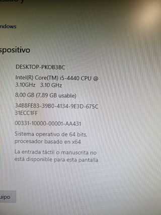 PC Intel Core i5 Negro