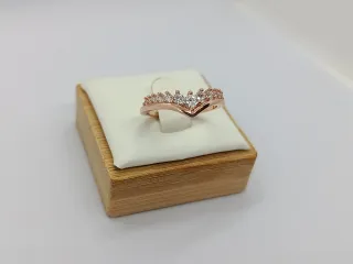Anillo Pandora Oro Rosa y Circonitas