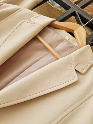 Traje chaqueta mujer Beige T.50 (46)