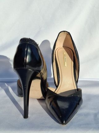 Zapatos de tacón D'Orsay Zara T38