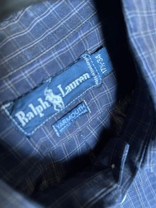 Camicia Ralph Lauren a quadri blu taglia xxl