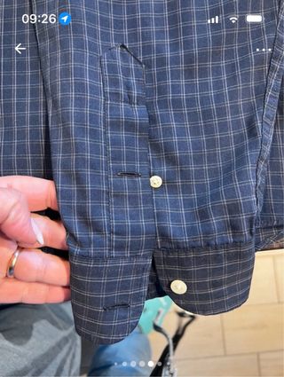 Camicia Ralph Lauren a quadri blu taglia xxl