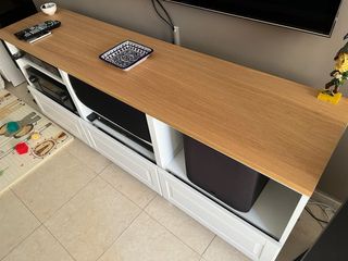 Mueble TV IKEA Bestä Blanco y Madera