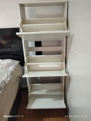 Zapatero BISSA 3 compartimentos blanco