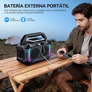 SIN ABRIR 3 en 1 Altavoz Bluetooth Con Carga 100W